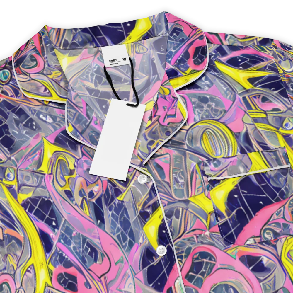 Synthetic Garden on Women's Short Sleeve Pajama Top — Product details