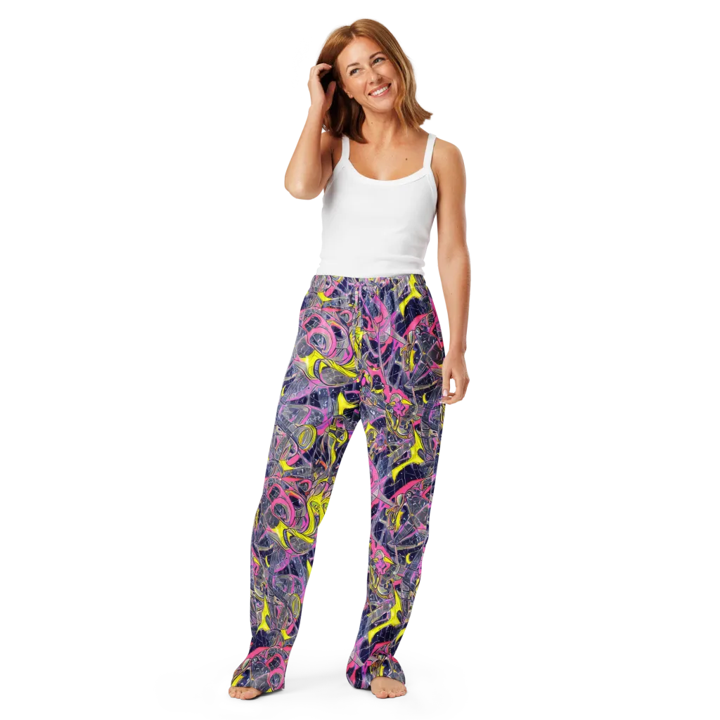 Synthetic Garden on Women's Pajama Pants — Front