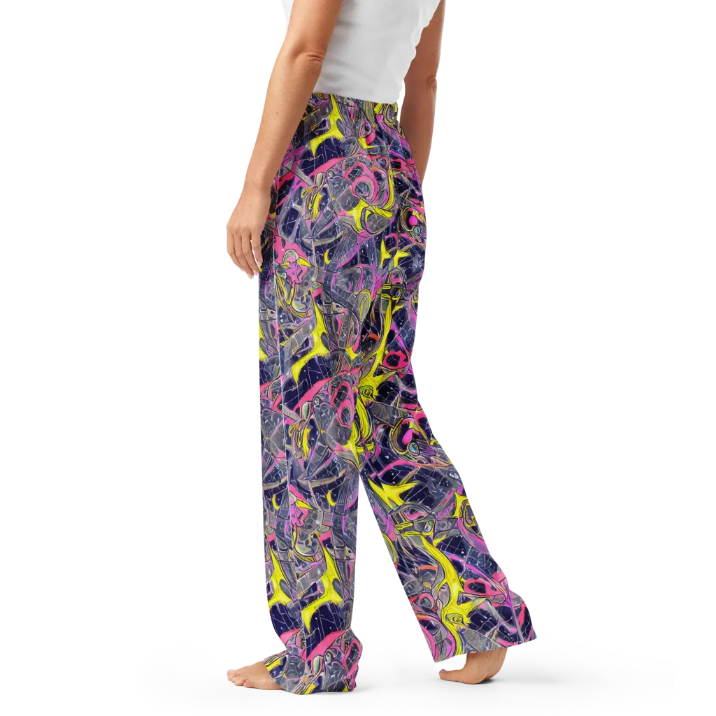 Synthetic Garden on Women's Pajama Pants — Left