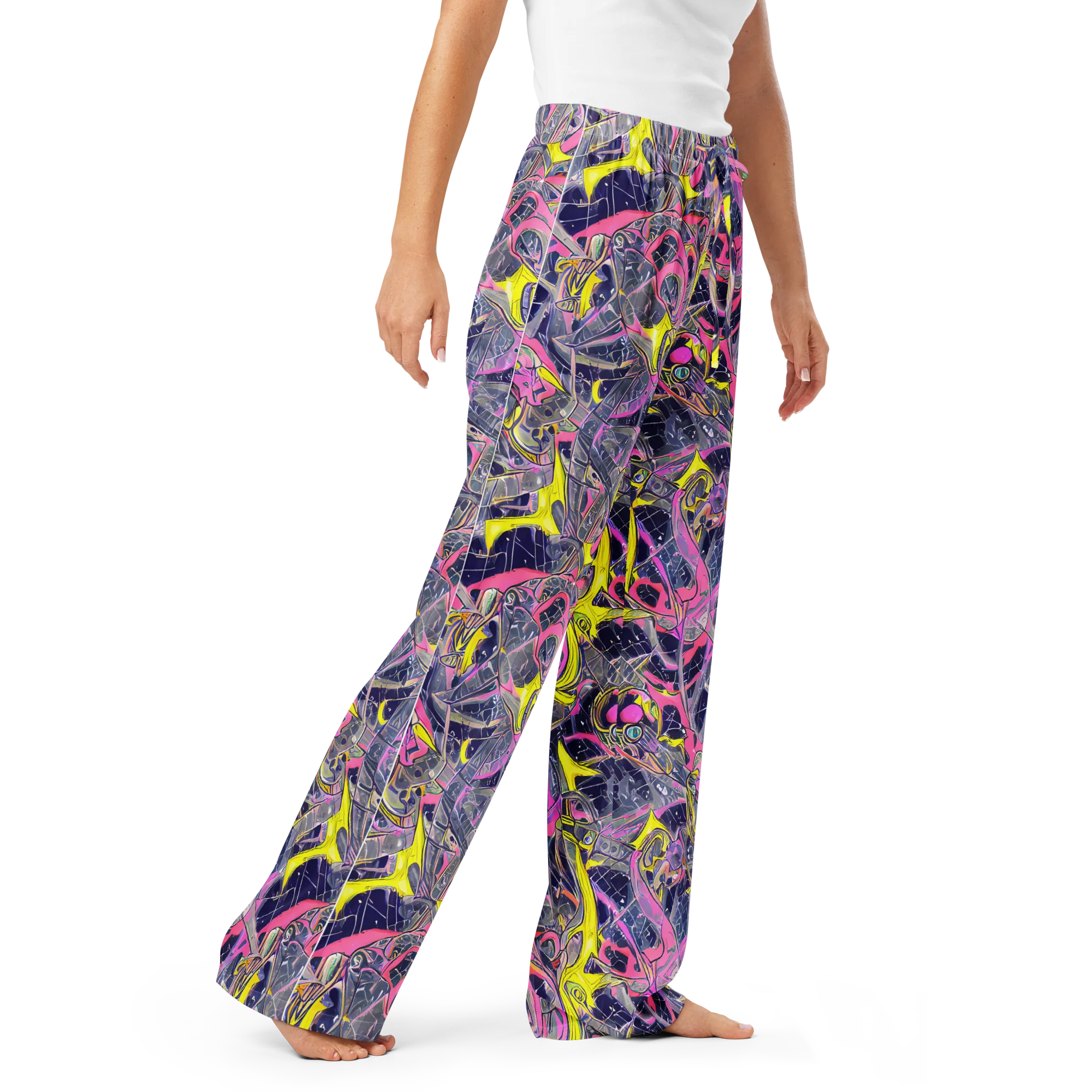 Synthetic Garden on Women's Pajama Pants — Right Front