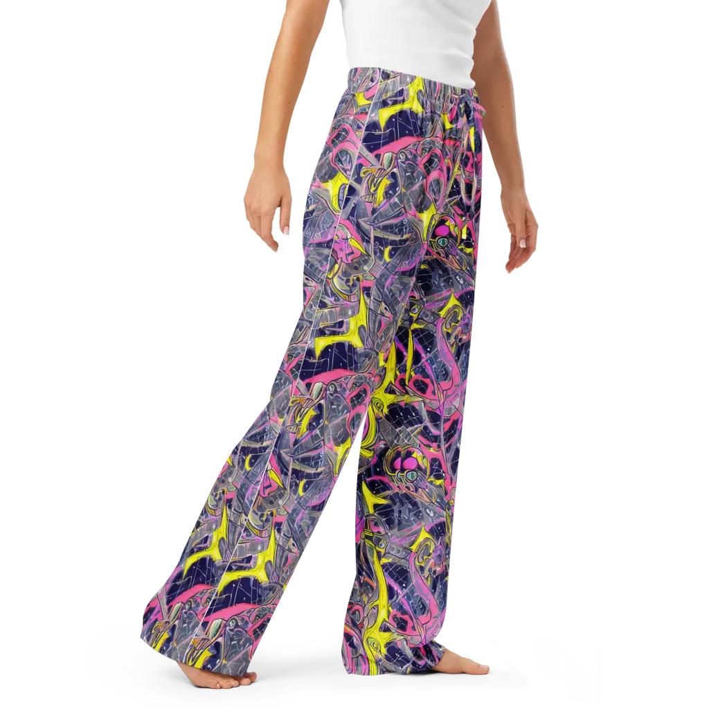 Synthetic Garden on Women's Pajama Pants — Right Front
