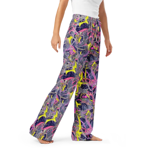 Synthetic Garden on a Women's Pajama Pants