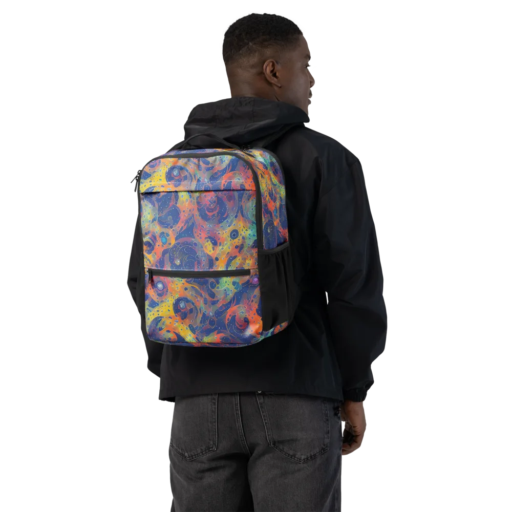Amoeba Aurora on Utility Backpack — Back