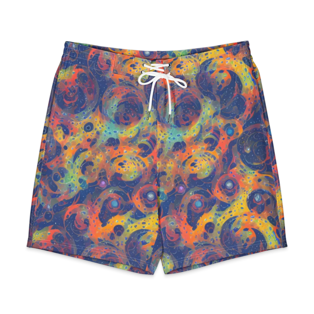 Amoeba Aurora on Men's Board Shorts — Front