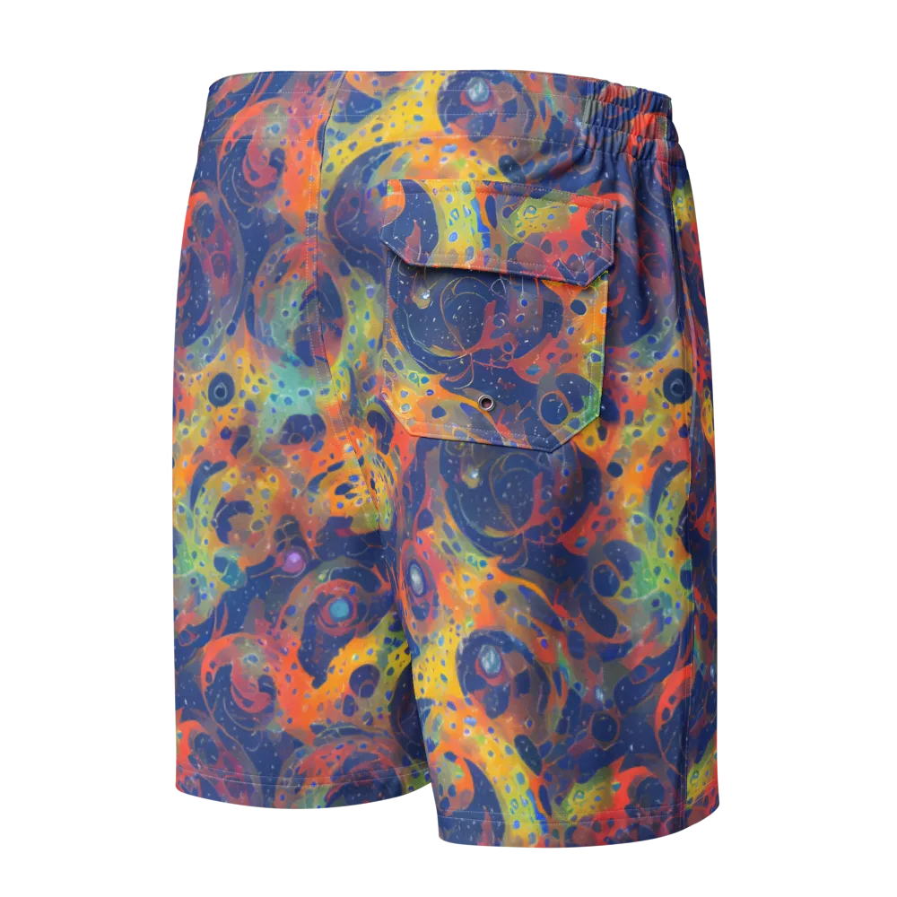 Amoeba Aurora on Men's Board Shorts — Back