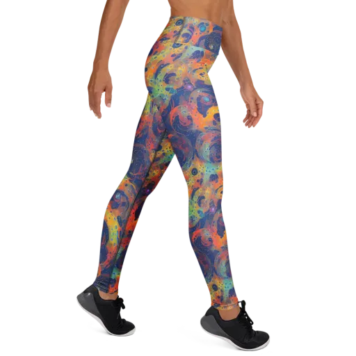 Amoeba Aurora on a Yoga Leggings