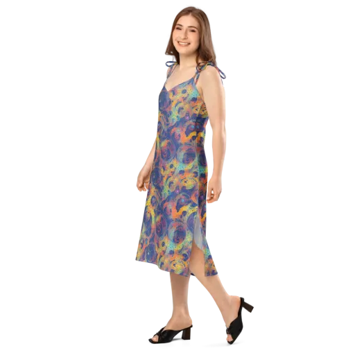 Amoeba Aurora on a Slip Dress
