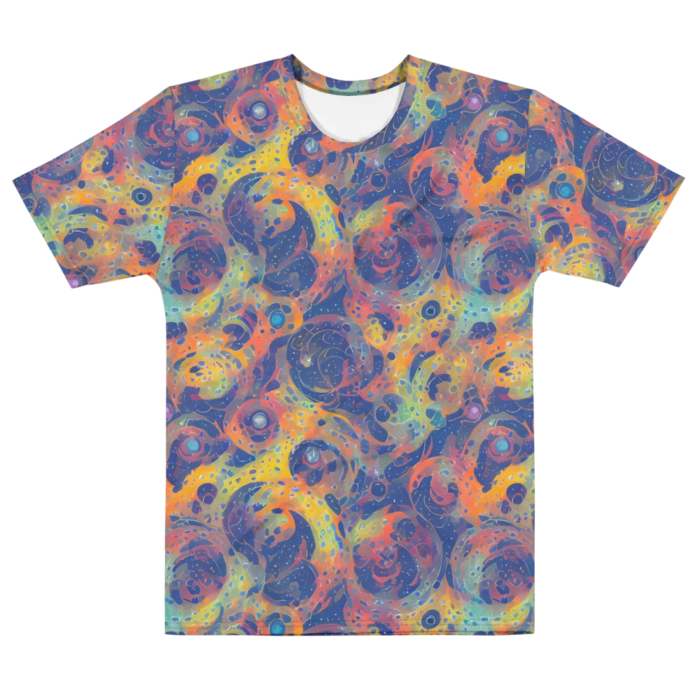 Amoeba Aurora on Men's Cotton Crew Neck T-Shirt — Front