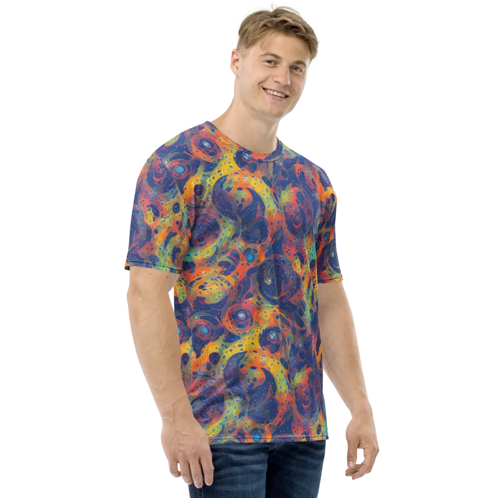 Amoeba Aurora on Men's Crew Neck T-Shirt — Right