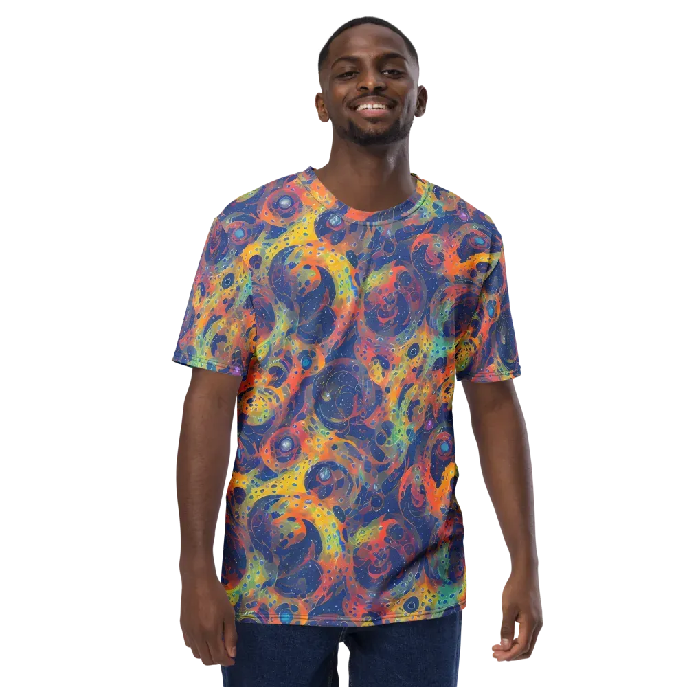 Amoeba Aurora on Men's Crew Neck T-Shirt — Front