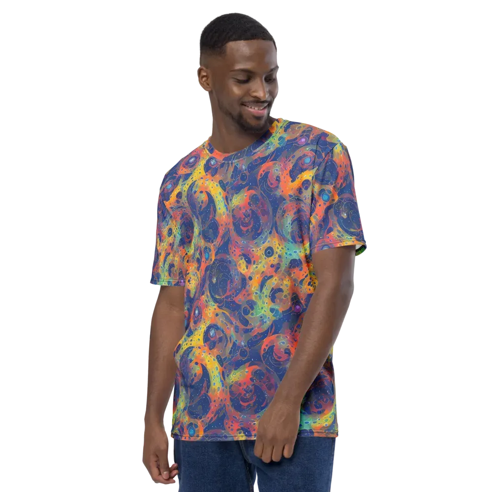 Amoeba Aurora on Men's Crew Neck T-Shirt — Left
