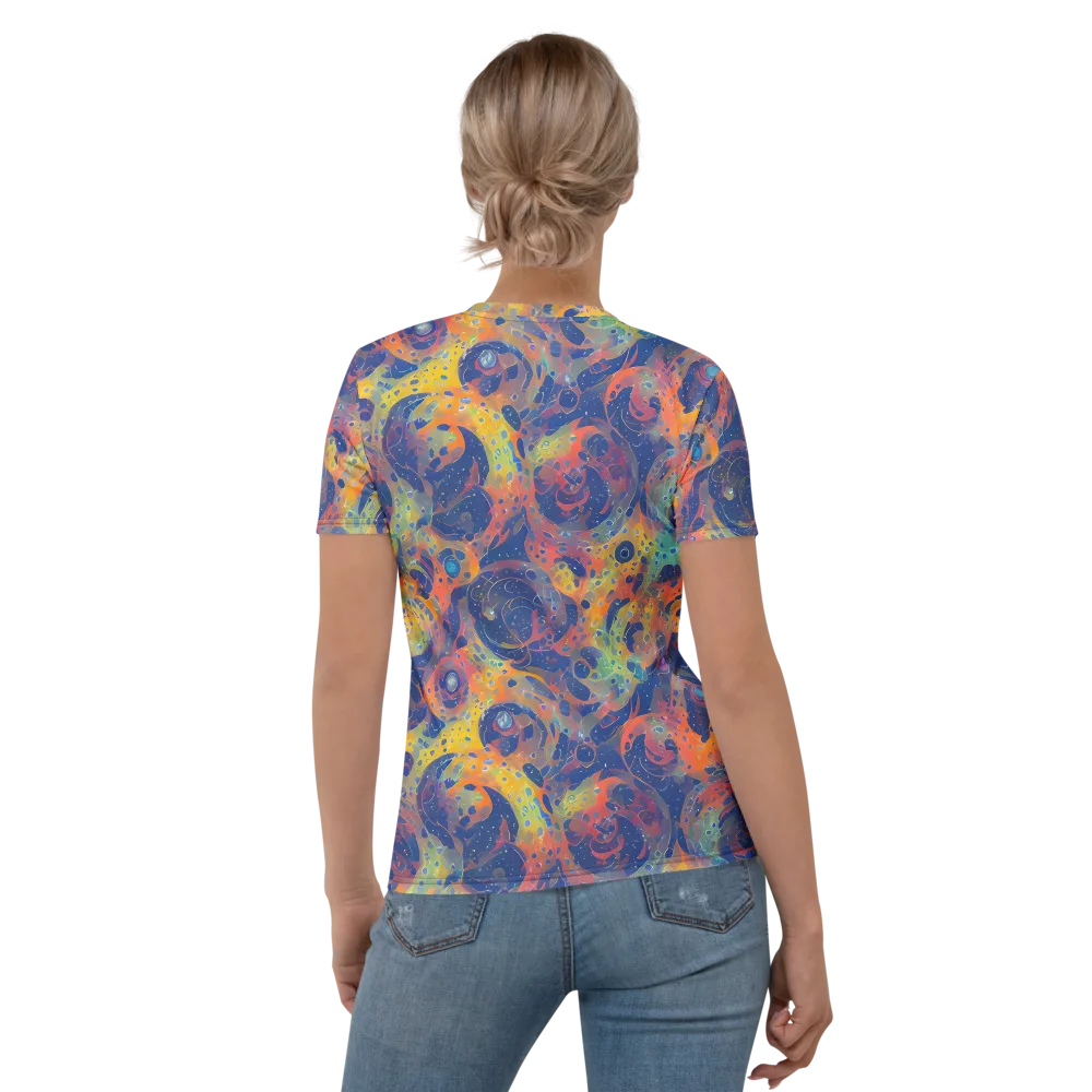 Amoeba Aurora on Women's Crew Neck T-Shirt — Back