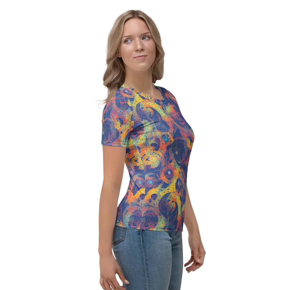 Amoeba Aurora on Women's Crew Neck T-Shirt — Right