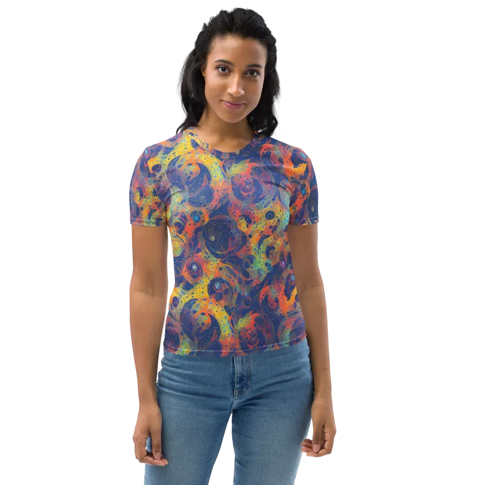 Amoeba Aurora on Women's Crew Neck T-Shirt — Front