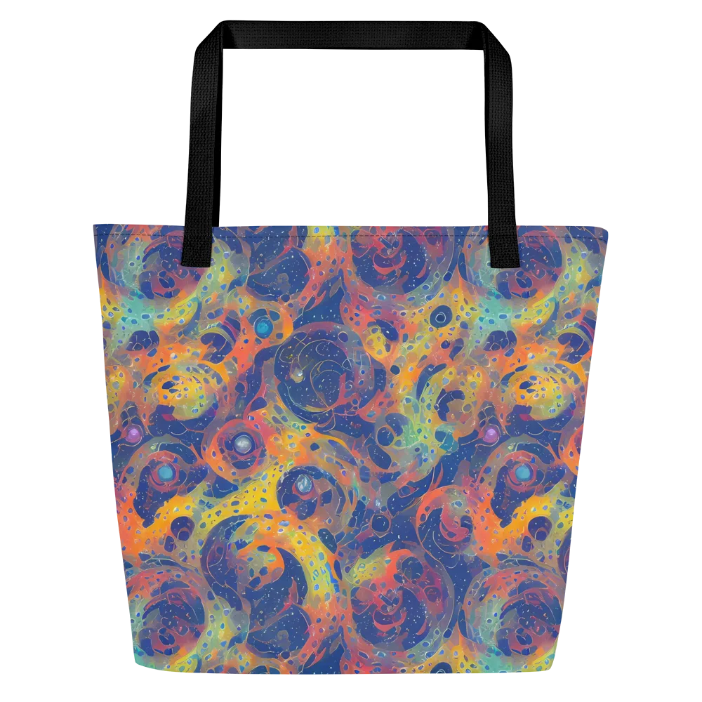 Amoeba Aurora on Large Tote Bag W/ Pocket — Front