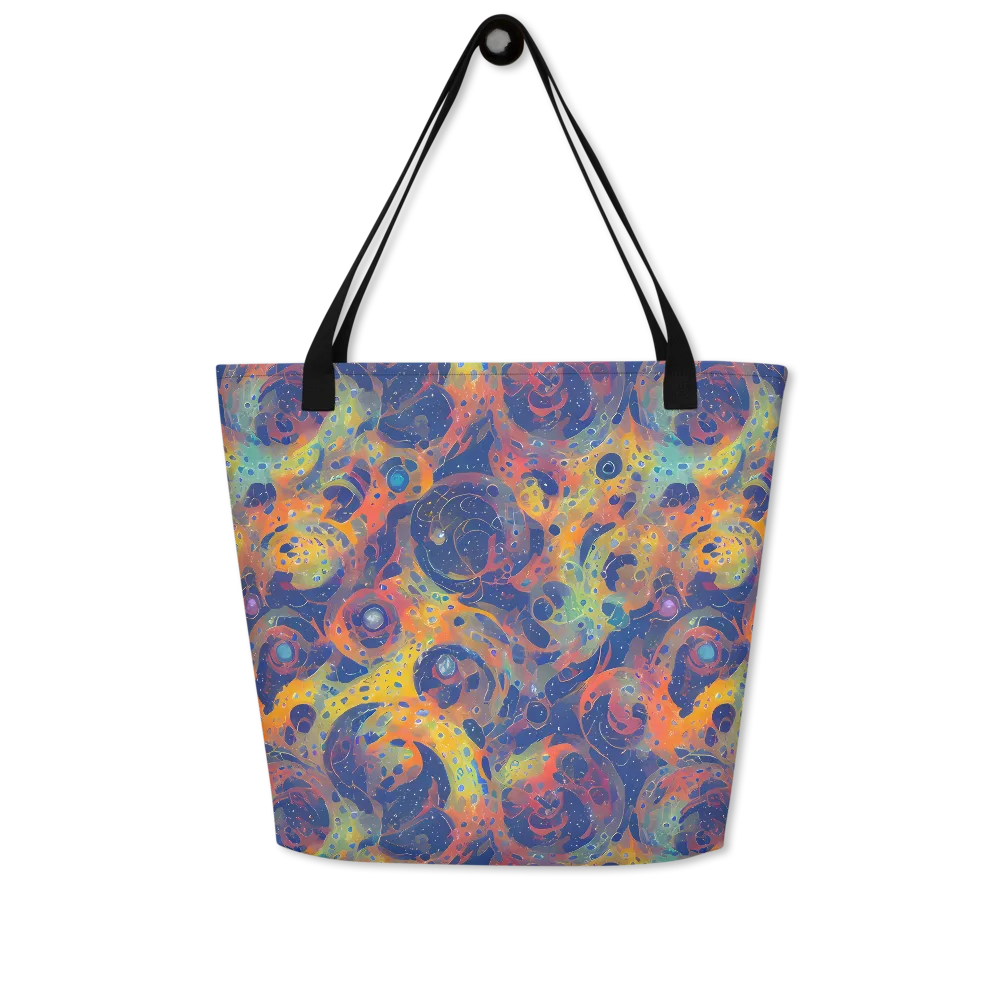 Amoeba Aurora on Large Tote Bag W/ Pocket — Front