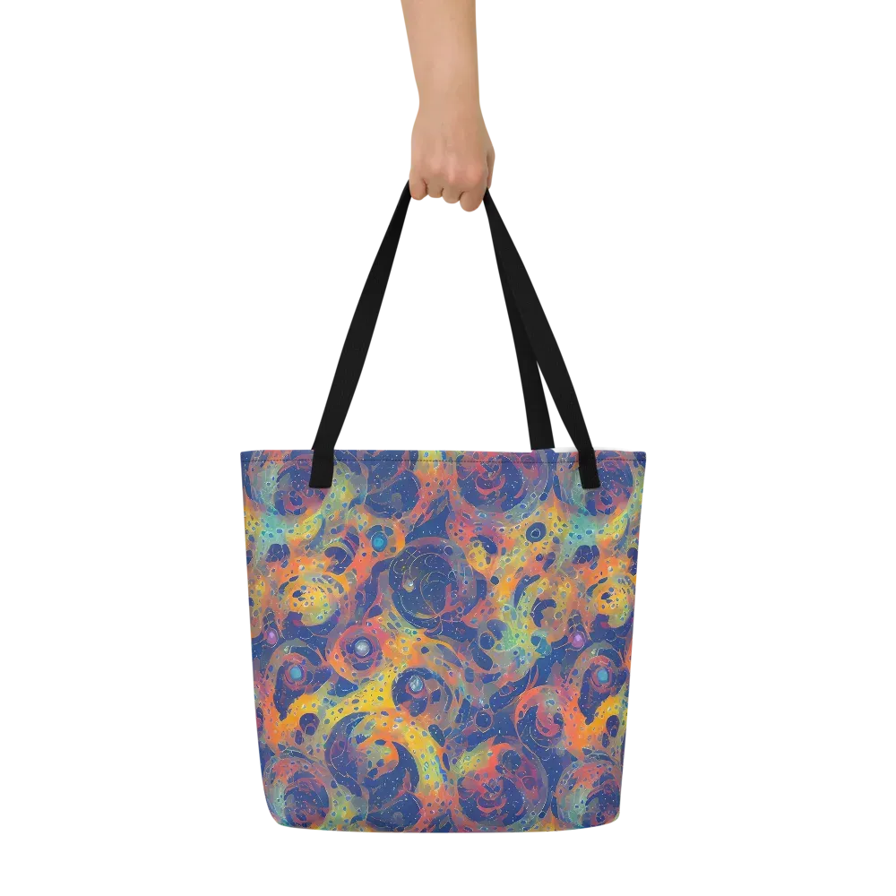 Amoeba Aurora on Large Tote Bag W/ Pocket — Front
