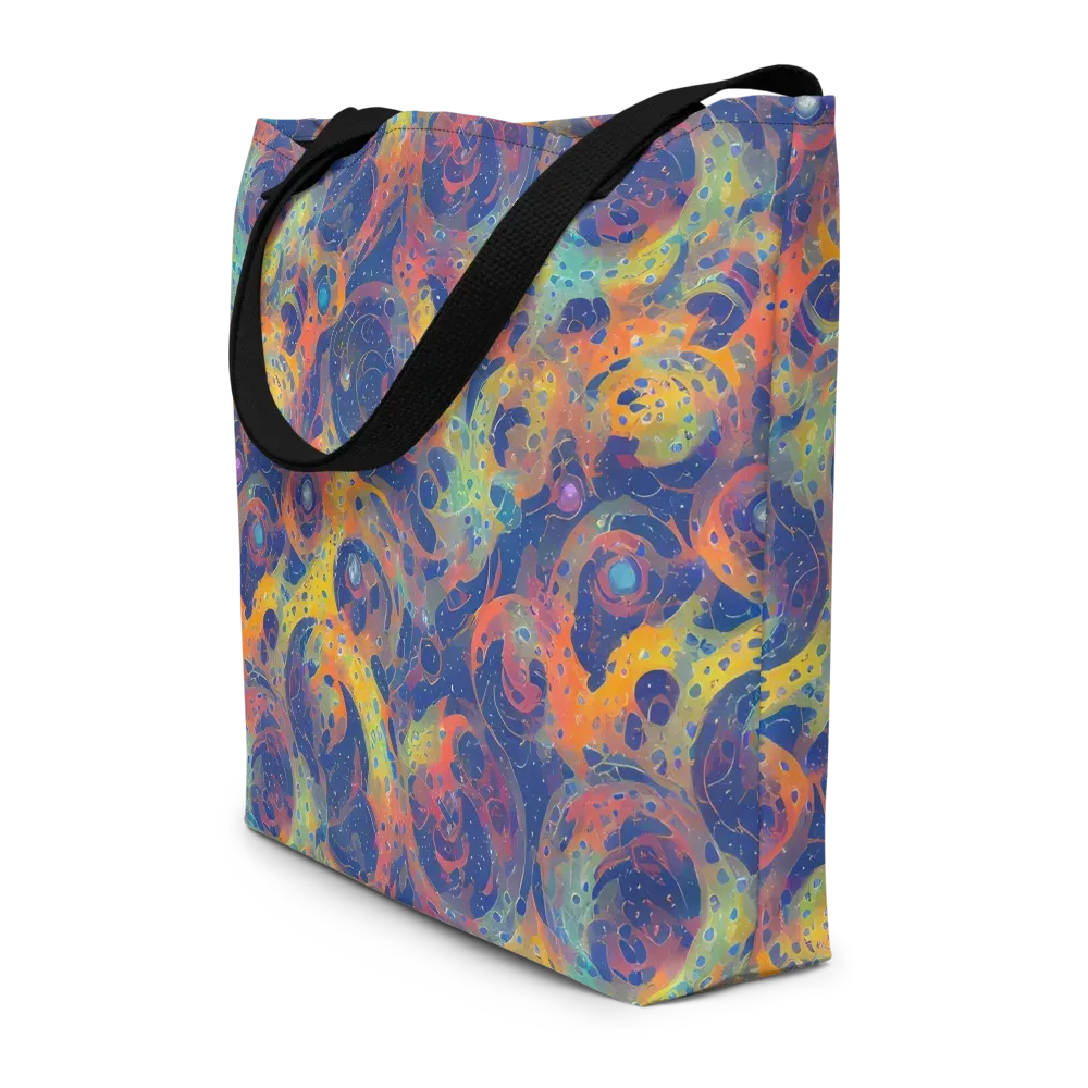 Amoeba Aurora on Large Tote Bag W/ Pocket — Front