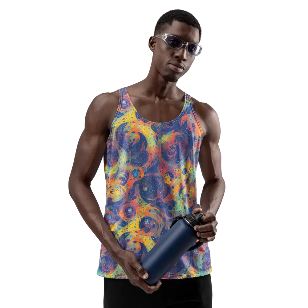 Amoeba Aurora on Men's Tank Top — Front