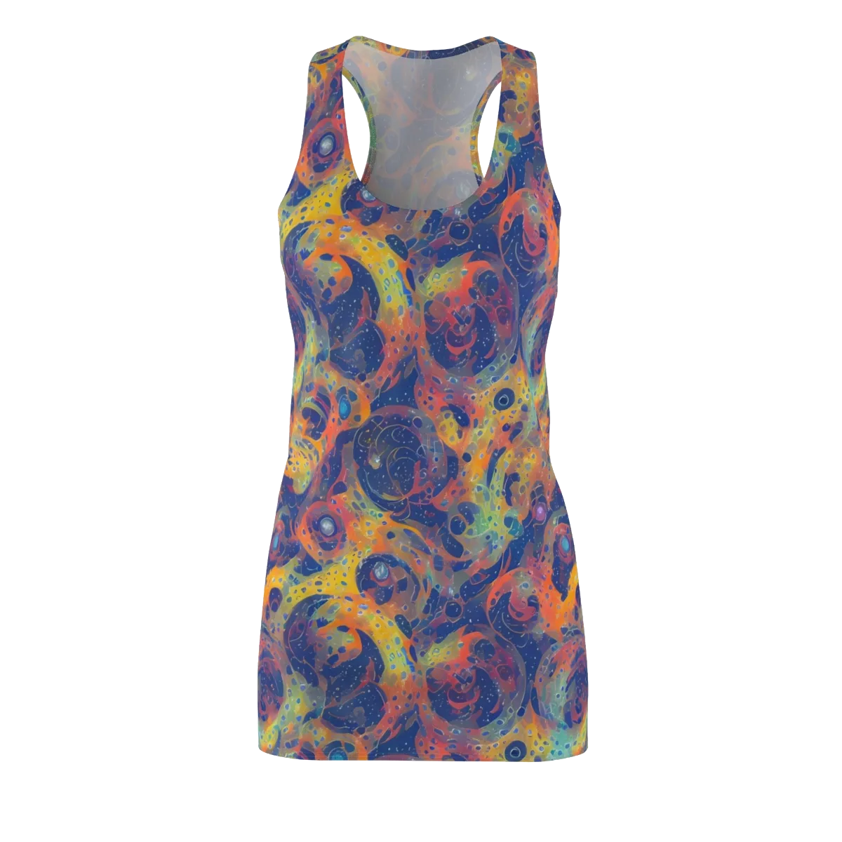 Amoeba Aurora on Racerback Dress — Front