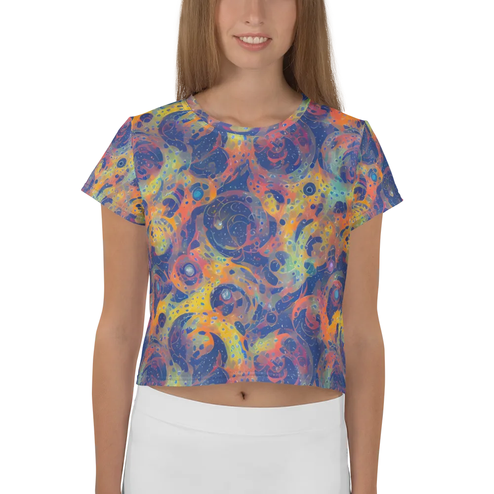 Amoeba Aurora on Crop Tee — Front