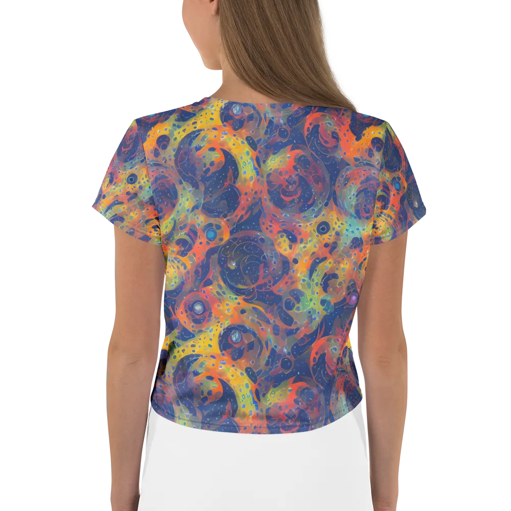 Amoeba Aurora on Crop Tee — Back