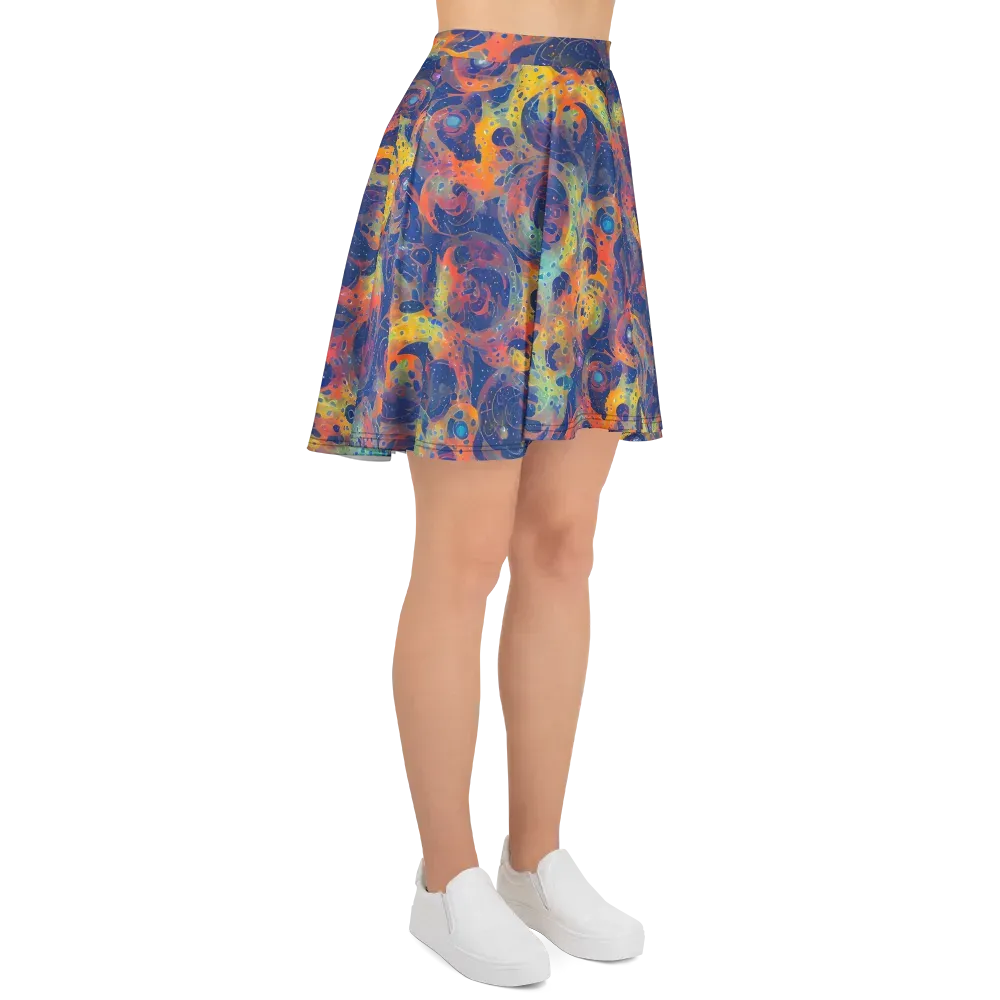 Amoeba Aurora on Skater Skirt — Right