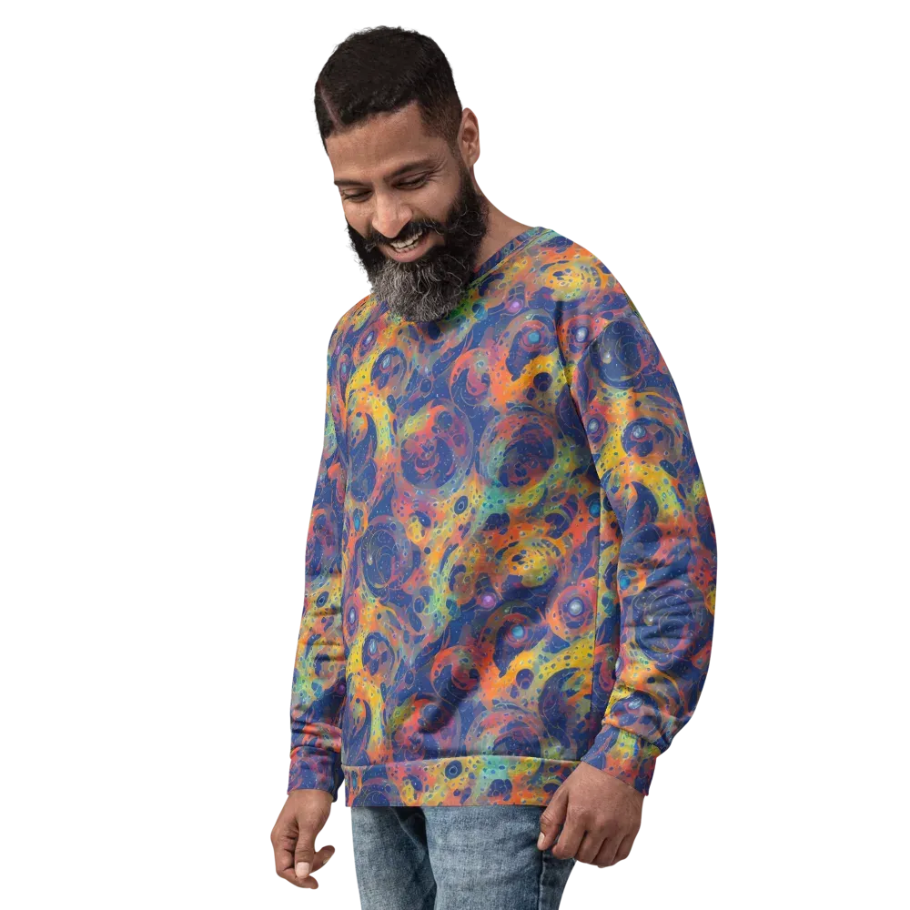 Amoeba Aurora on Sweatshirt — Left Front