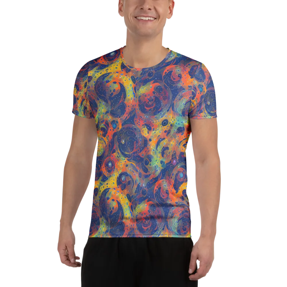 Amoeba Aurora on Men's Athletic T-Shirt — Front