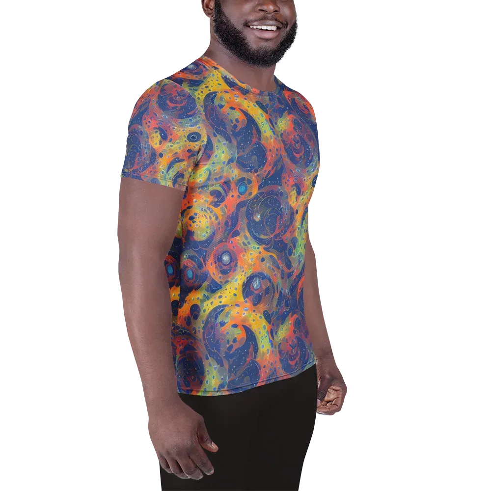 Amoeba Aurora on Men's Athletic T-Shirt — Right