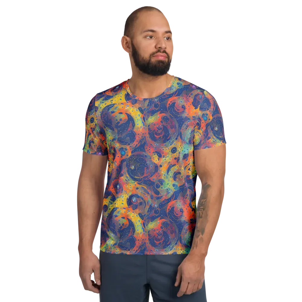 Amoeba Aurora on Men's Athletic T-Shirt — Front