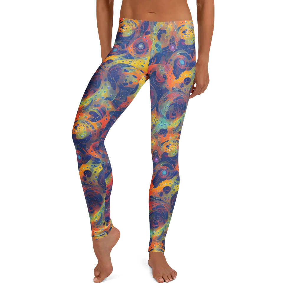 Amoeba Aurora on Leggings — Front