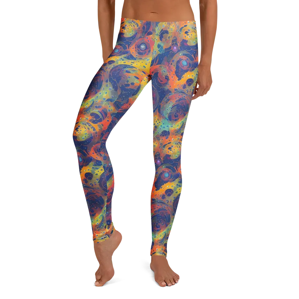 Amoeba Aurora on Leggings — Front