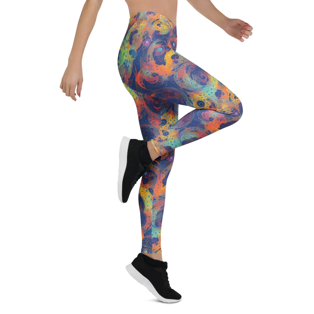 Amoeba Aurora on Leggings — Right