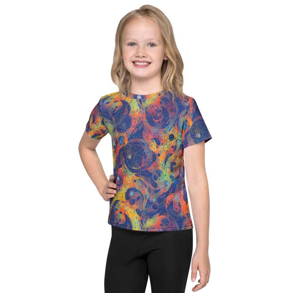 Amoeba Aurora on Kids Crew Neck T-Shirt — Front