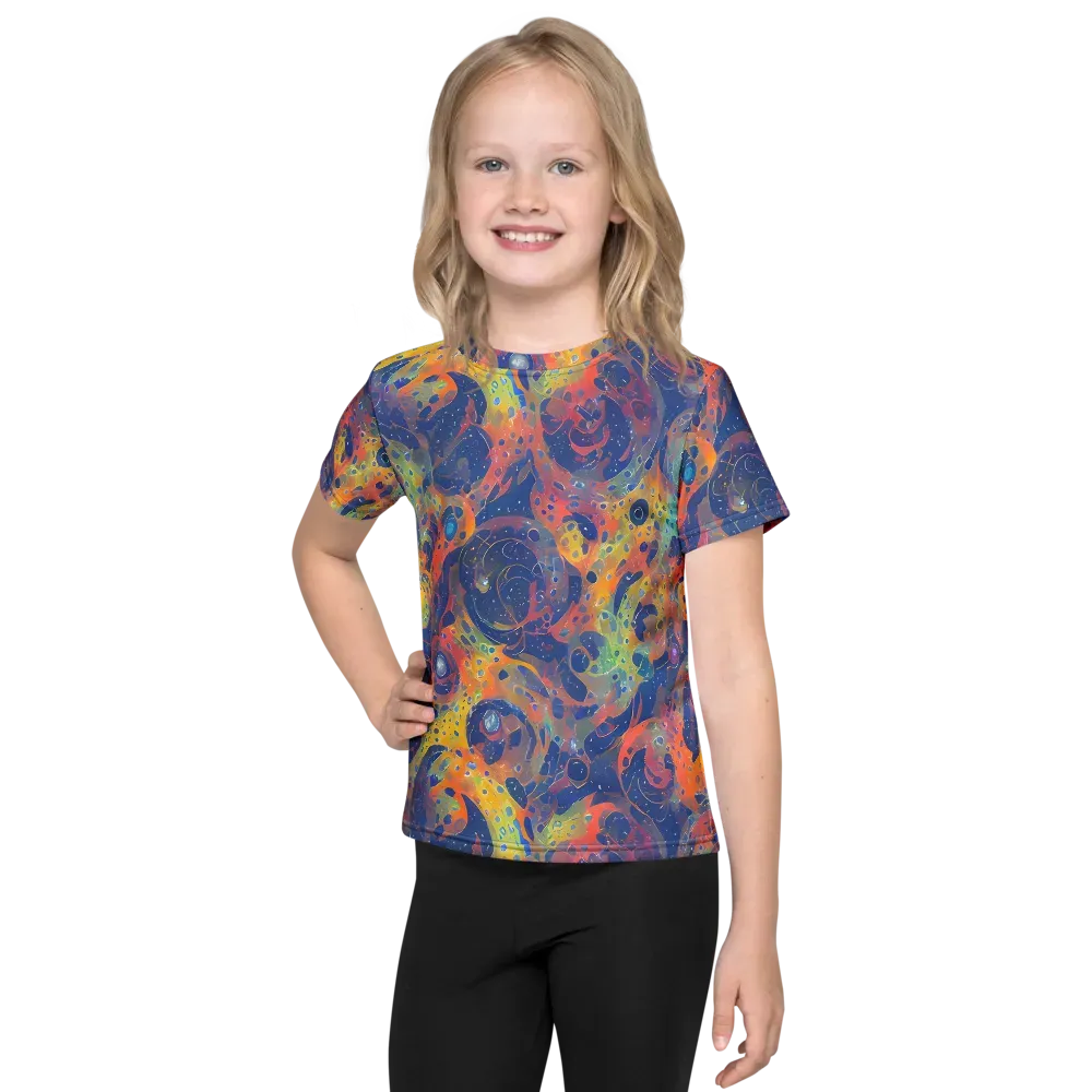 Amoeba Aurora on Kids Crew Neck T-Shirt — Front