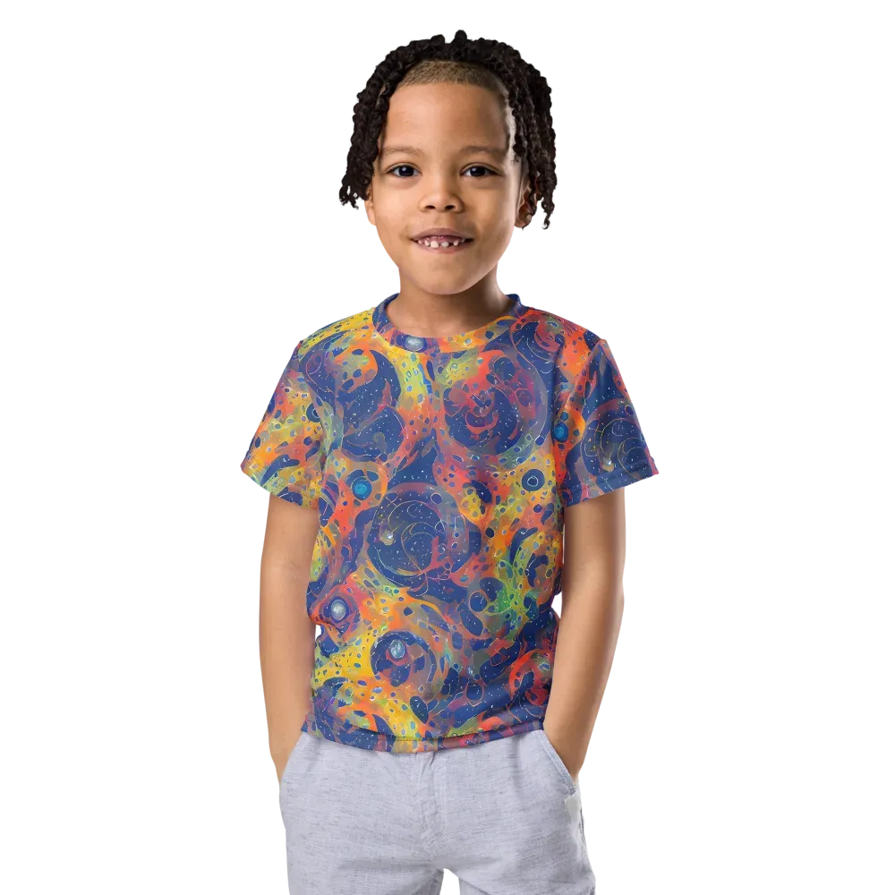Amoeba Aurora on Kids Crew Neck T-Shirt — Front