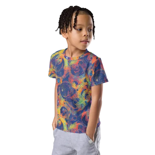 Amoeba Aurora on a Kids Crew Neck T-Shirt