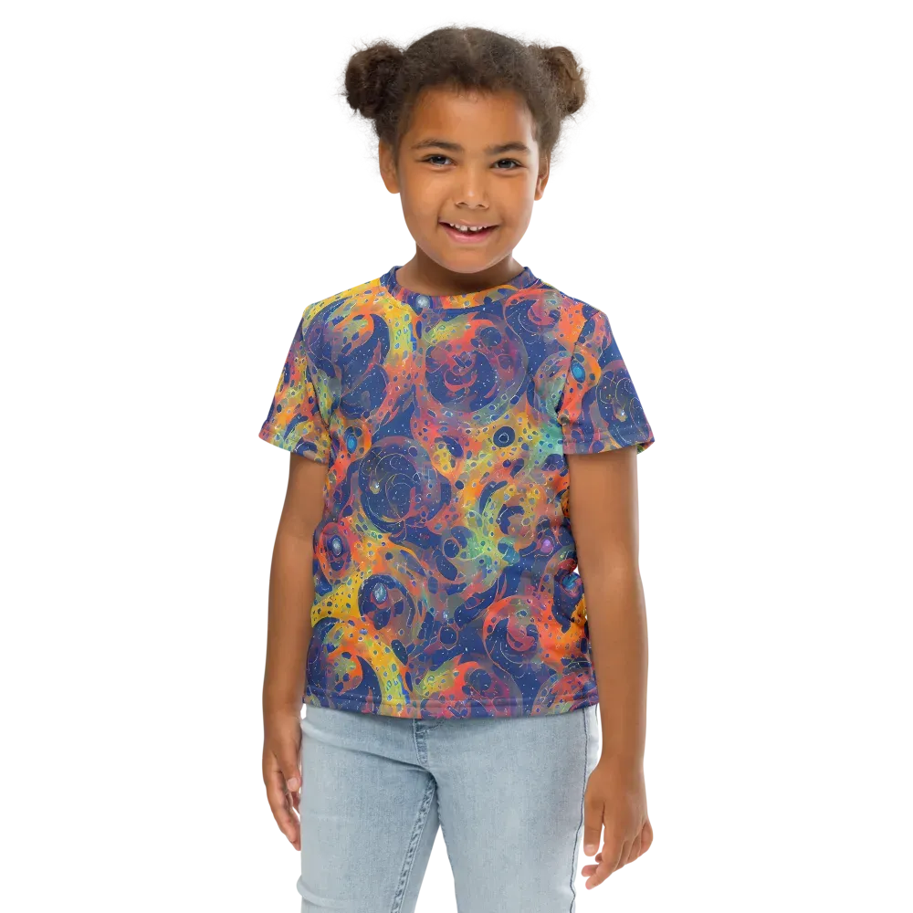 Amoeba Aurora on Kids Crew Neck T-Shirt — Front