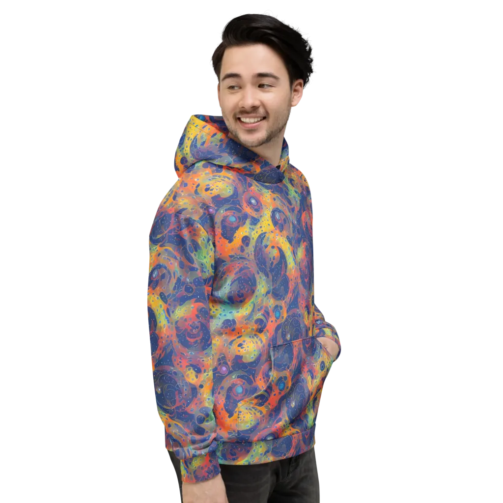 Amoeba Aurora on Hoodie — Right