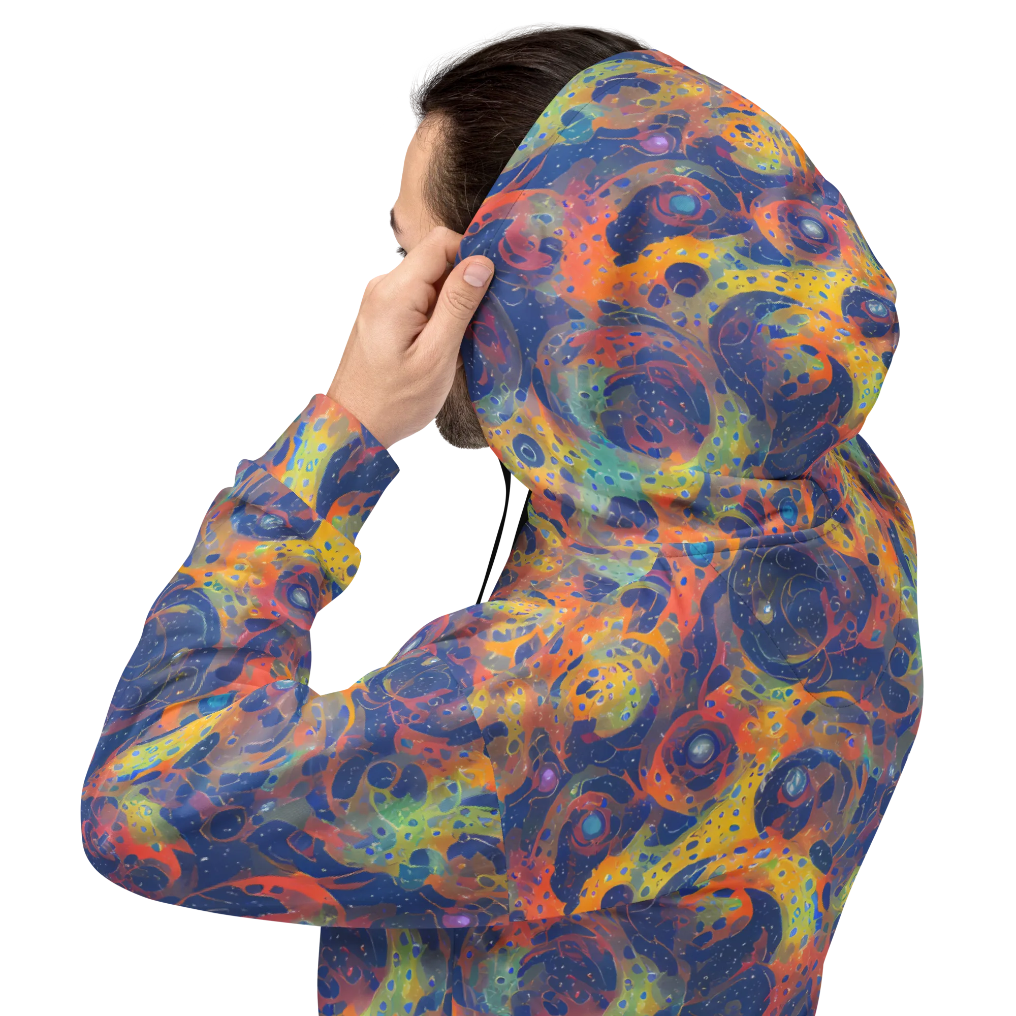 Amoeba Aurora on Hoodie — Back