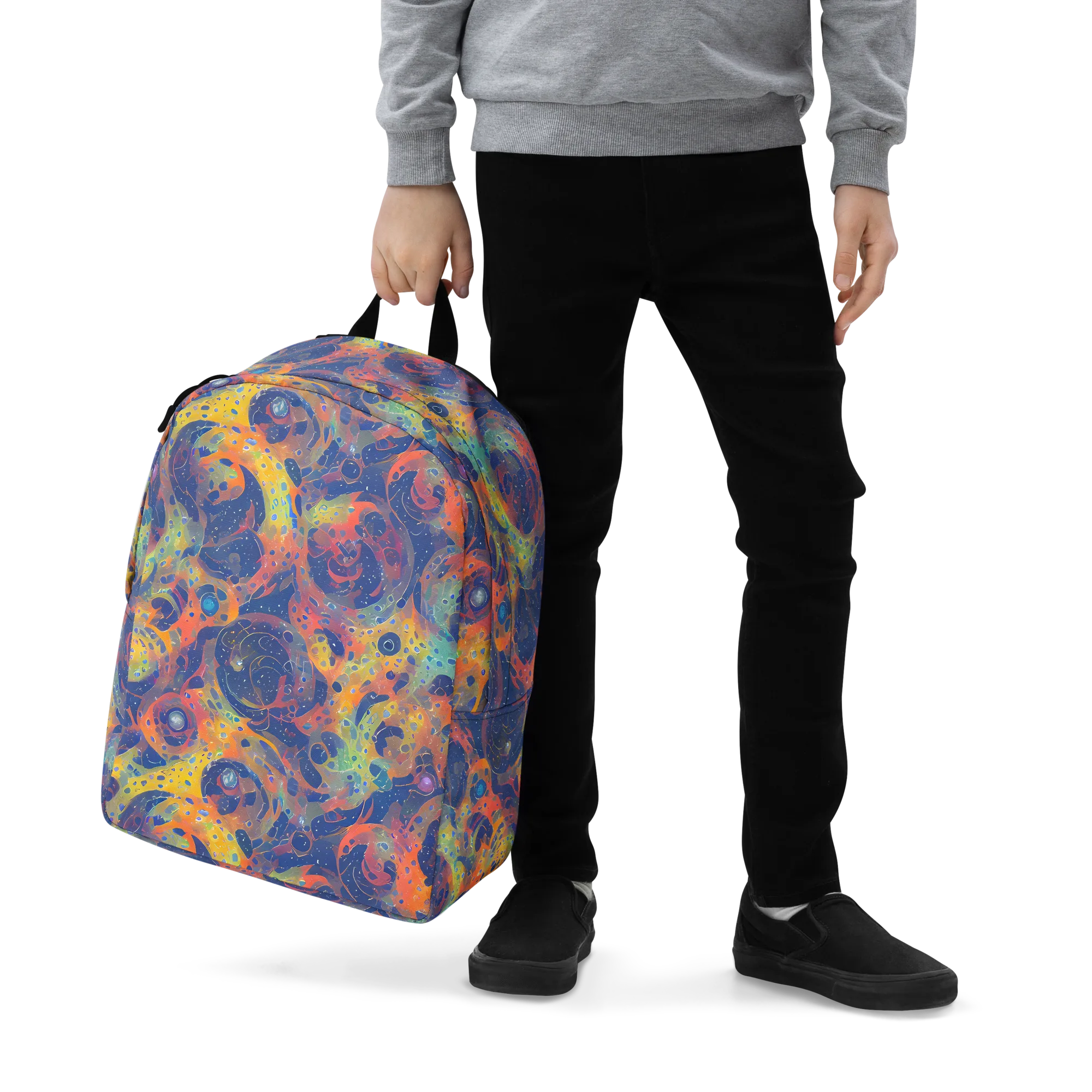 Amoeba Aurora on Minimalist Backpack — Zoomed-in