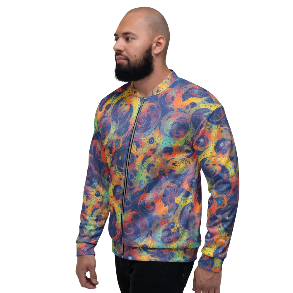 Amoeba Aurora on Bomber Jacket — Left