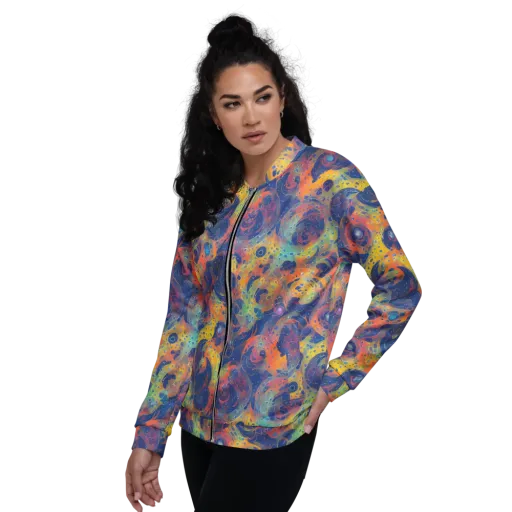 Amoeba Aurora on a Bomber Jacket