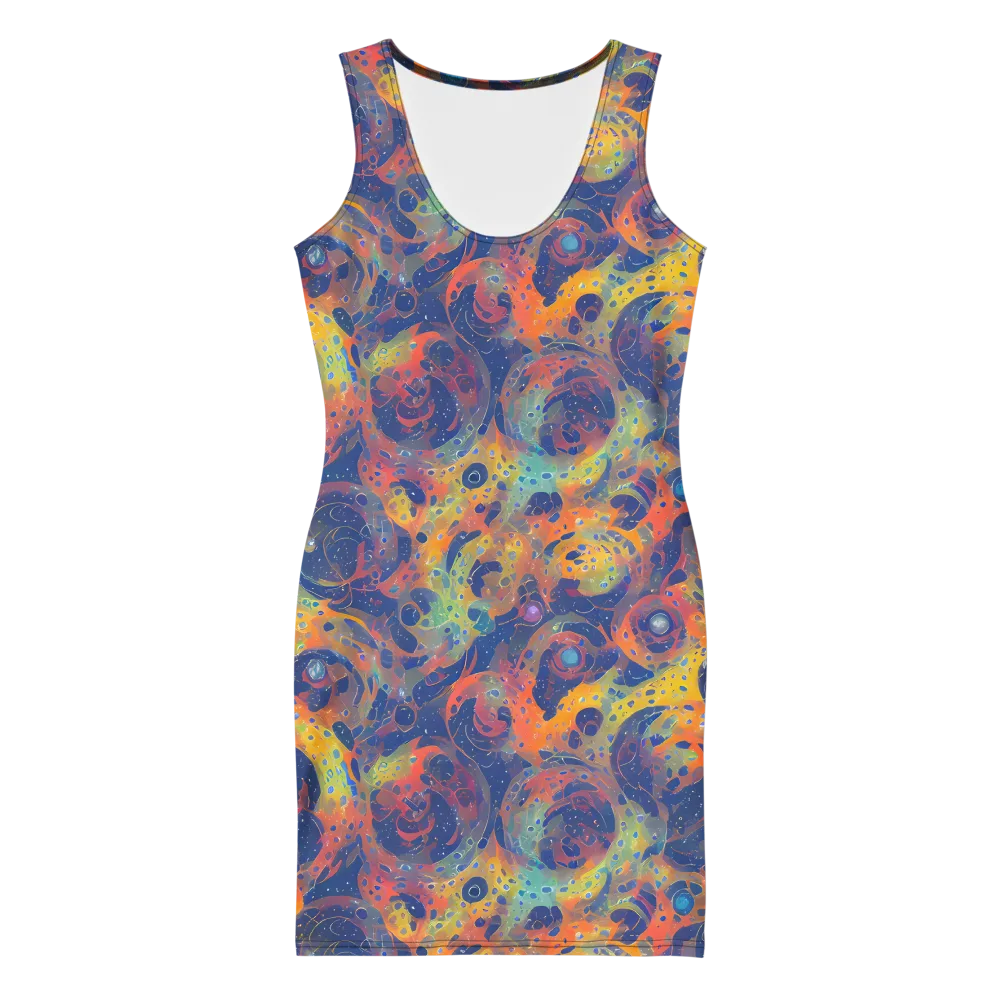 Amoeba Aurora on Bodycon Dress — Front