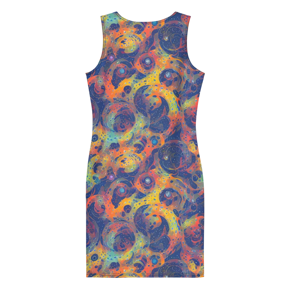 Amoeba Aurora on Bodycon Dress — Back