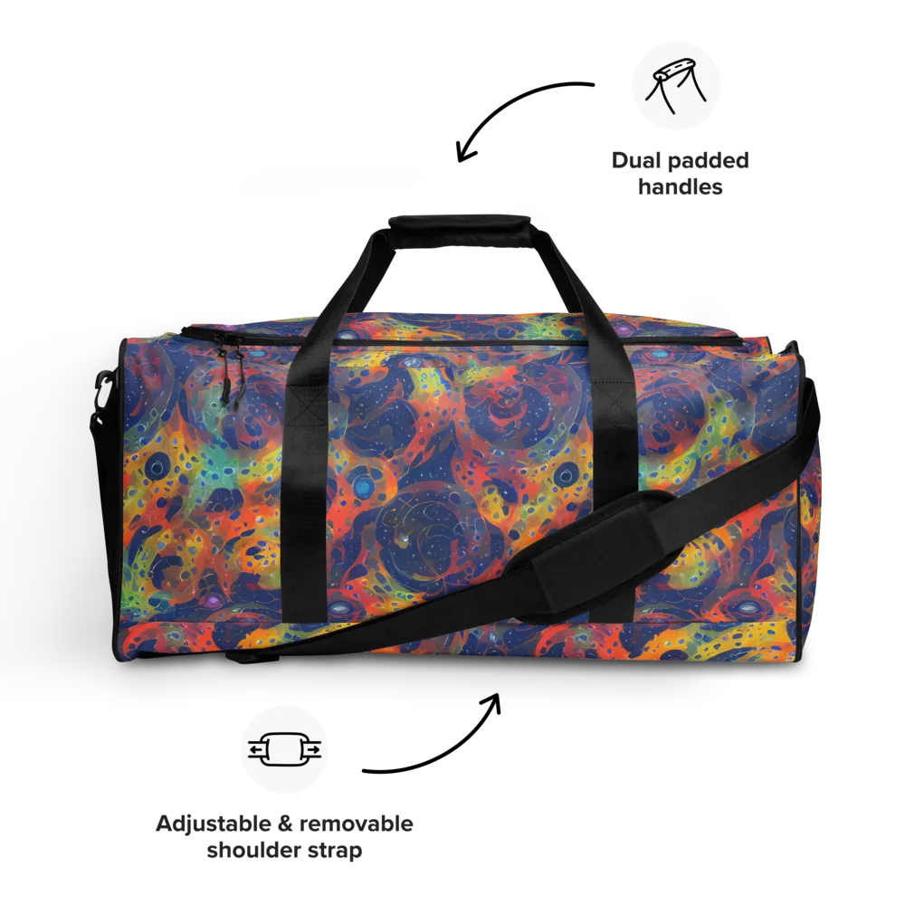 Amoeba Aurora on Duffle Bag — Front