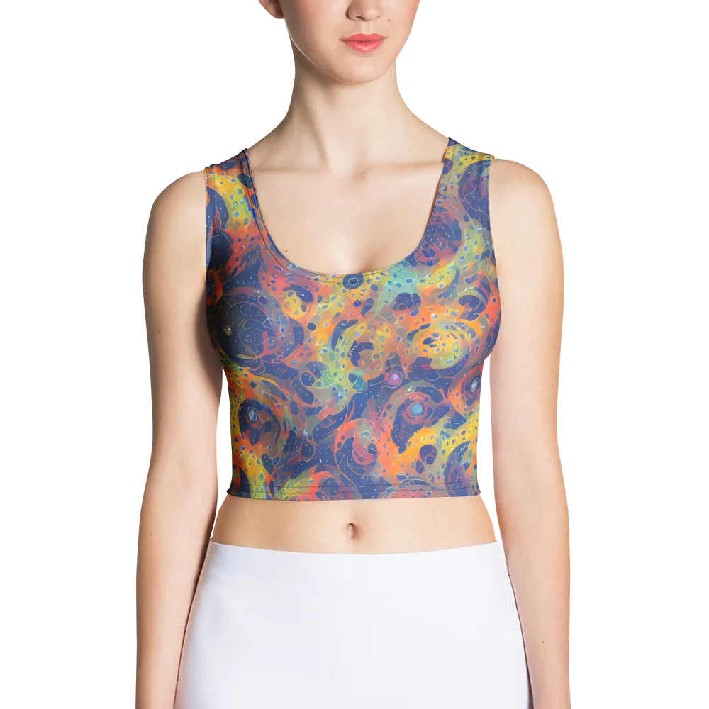 Amoeba Aurora on Crop Top — Front