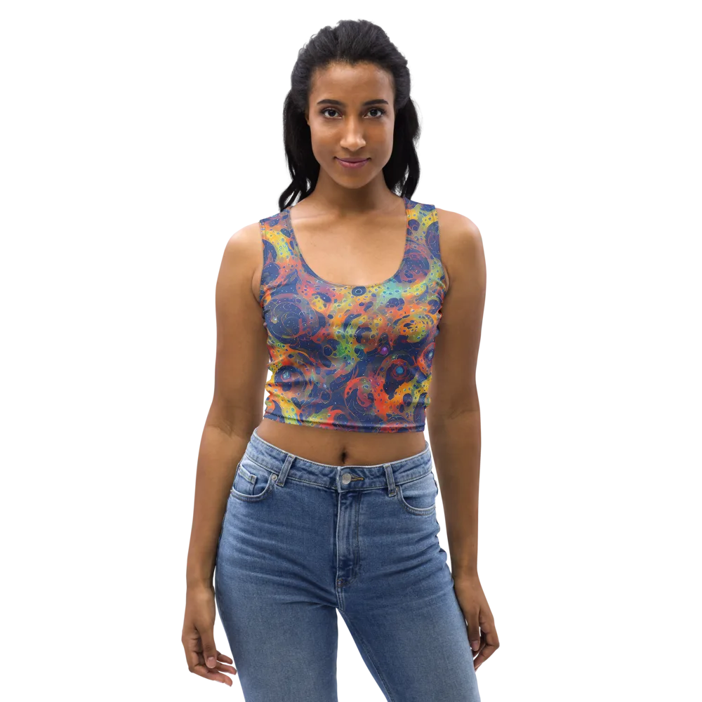 Amoeba Aurora on Crop Top — Front