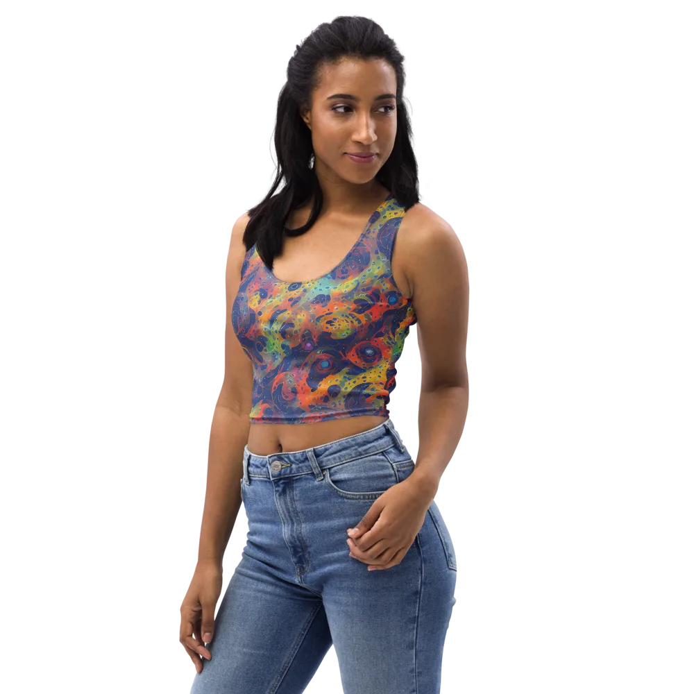 Amoeba Aurora on Crop Top — Left Front